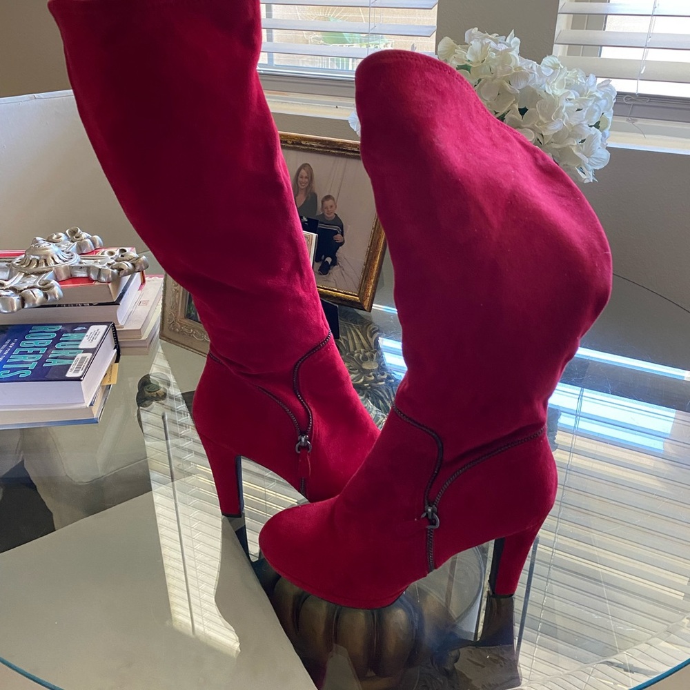 Red Boots.  Get ready for the holidays early!